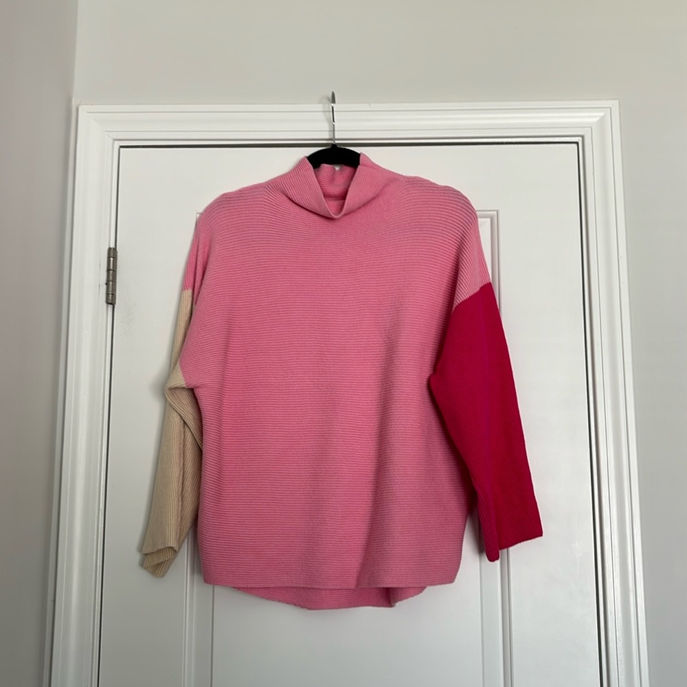 Impeccable Pig Block Mock Neck Sweater